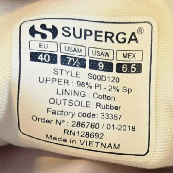 Superga Size 9 Women's Sneakers Skate Velvet Grey Style S00D120 - Picture 6 of 7